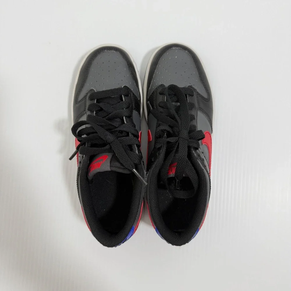 Nike Dunk Low GS Black University Red Racer Blue Kids 3.5Y Womens 5 FV0373-001